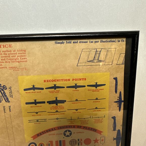 WW11 COCA-COLA FRAMED 1940’s BOOK COVER VERY RARE - Picture 6 of 10